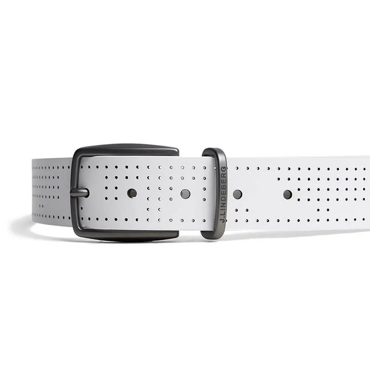 J.Lindeberg Vent Golf Belt White - SS25 Men