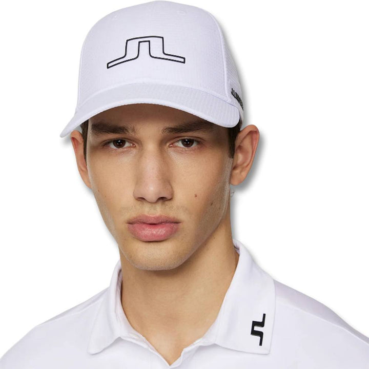 J.Lindeberg Caden Golf Cap White - SS25 Men