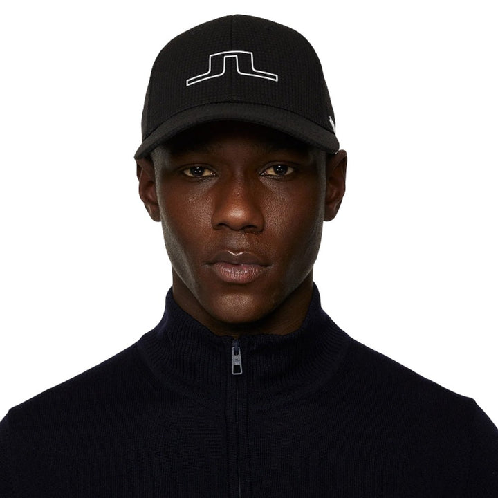 J.Lindeberg Caden Golf Cap Black - SS25 Men