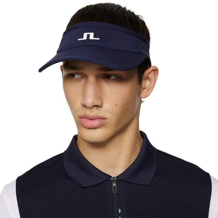 J.Lindeberg Gain Golf Visor JL Navy - SS25 Men