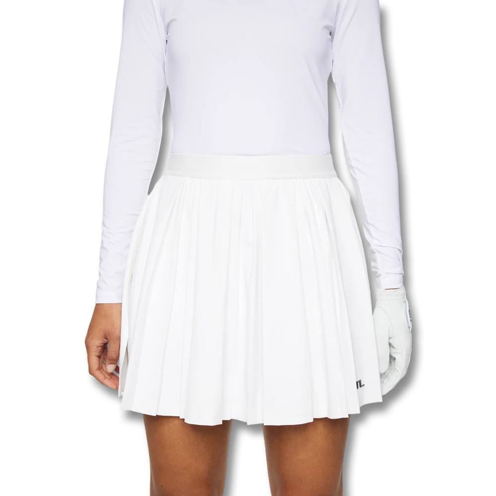 J.Lindeberg Cheryl Golf Skirt White - SH25 Women – Golfio