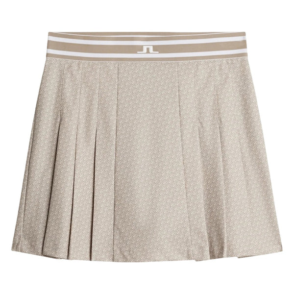 J.Lindeberg Harlow Print Golf Skirt Shadow Bridge Khaki - SH25 Women