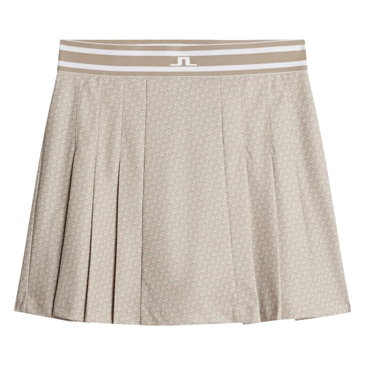J.Lindeberg Harlow Print Golf Skirt Shadow Bridge Khaki - SH25 Women
