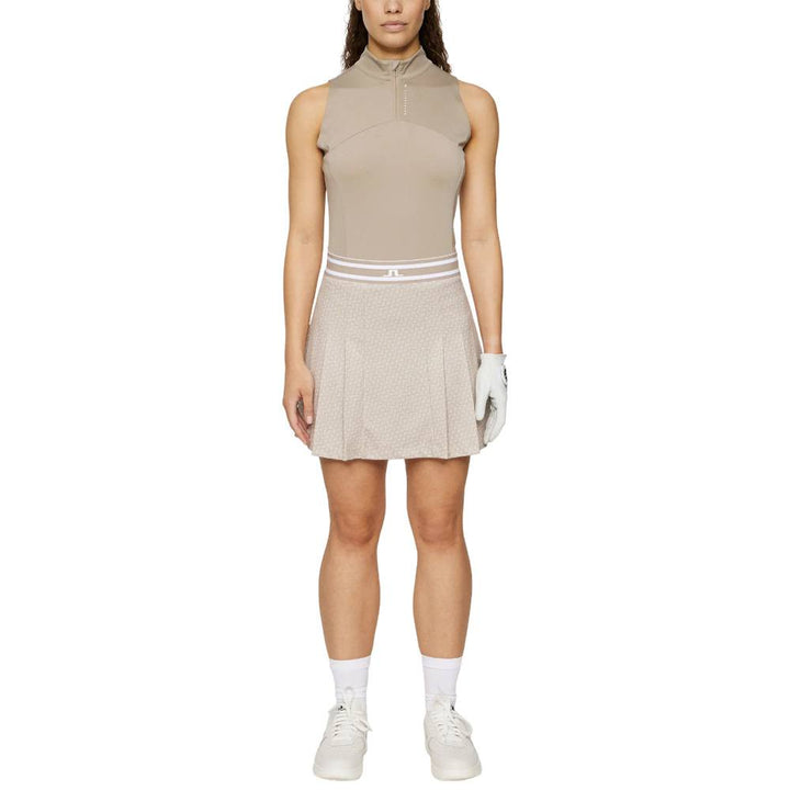 J.Lindeberg Harlow Print Golf Skirt Shadow Bridge Khaki - SH25 Women