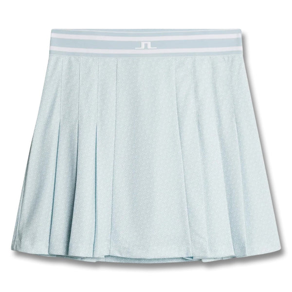 J.Lindeberg Harlow Print Golf Skirt Shadow Bridge Winter Sky - SH25 Women
