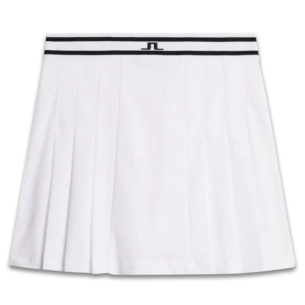 J.Lindeberg Harlow Golf Skirt White - SH25 Women – Golfio