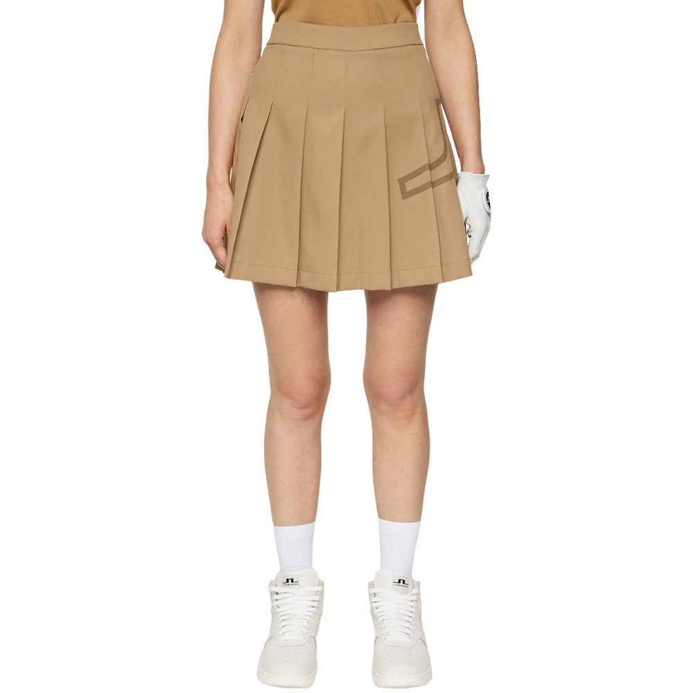 J.Lindeberg Naomi Golf Skirt Tigers Eye - SS25 Women – Golfio