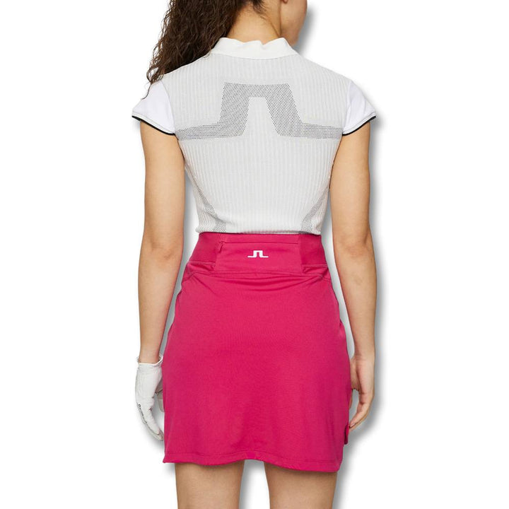 J.Lindeberg Ana Hybrid Knit Golf Polo White - SH25 Women