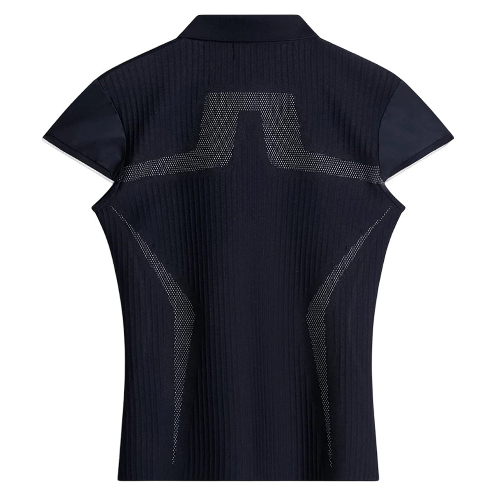 J.Lindeberg Ana Hybrid Knit Golf Polo JL Navy - SH25 Women – Golfio