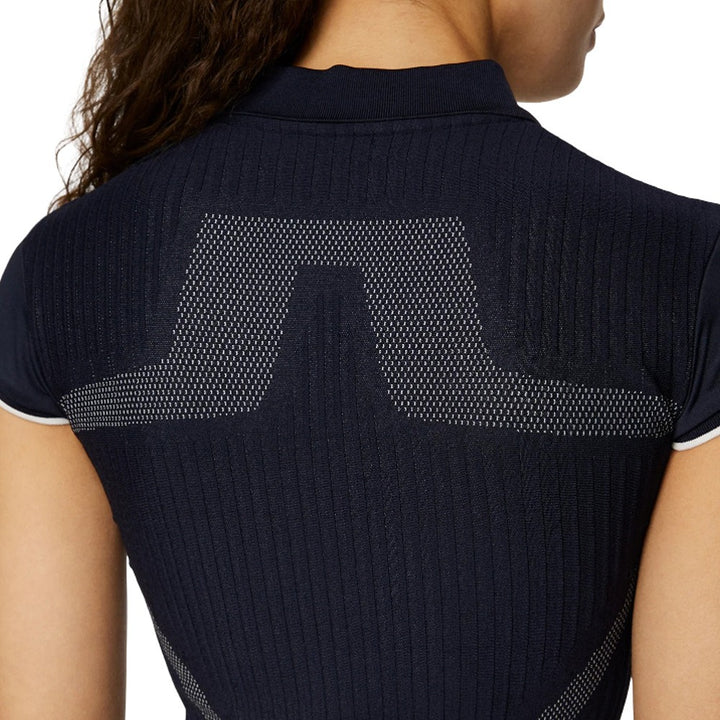 J.Lindeberg Ana Hybrid Knit Golf Polo JL Navy - SH25 Women