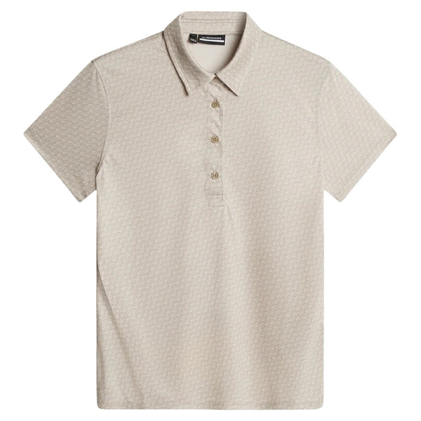 J.Lindeberg Caitlyn Golf Polo Shadow Bridge Khaki - SH25 Women