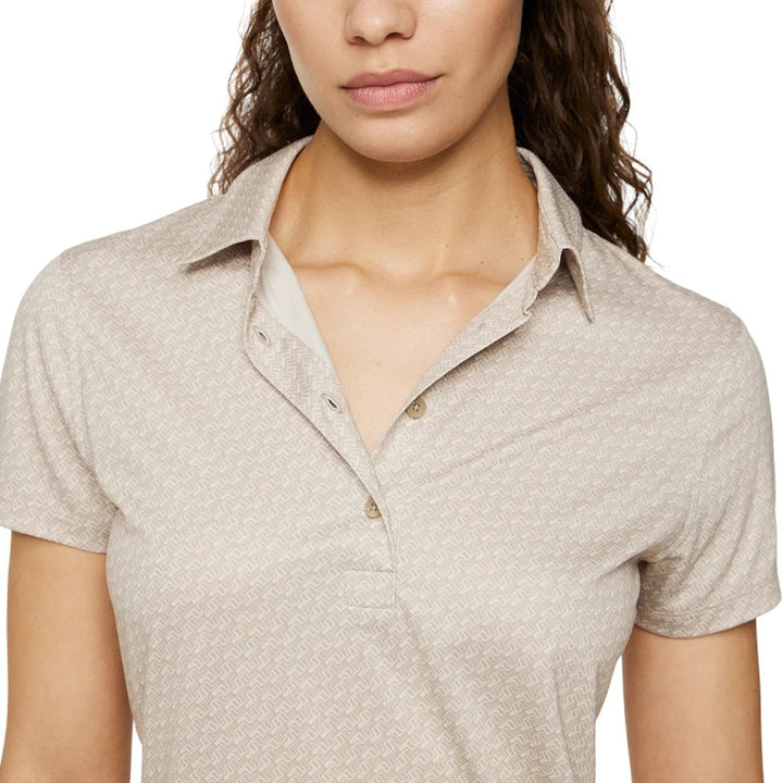 J.Lindeberg Caitlyn Golf Polo Shadow Bridge Khaki - SH25 Women