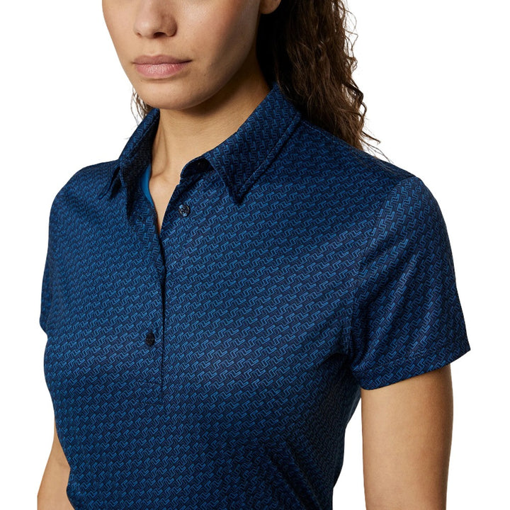 J.Lindeberg Caitlyn Golf Polo Shadow Bridge Navy - SH25 Women