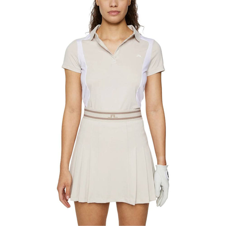 J.Lindeberg Bea Golf Polo Moonbeam - SH25 Women