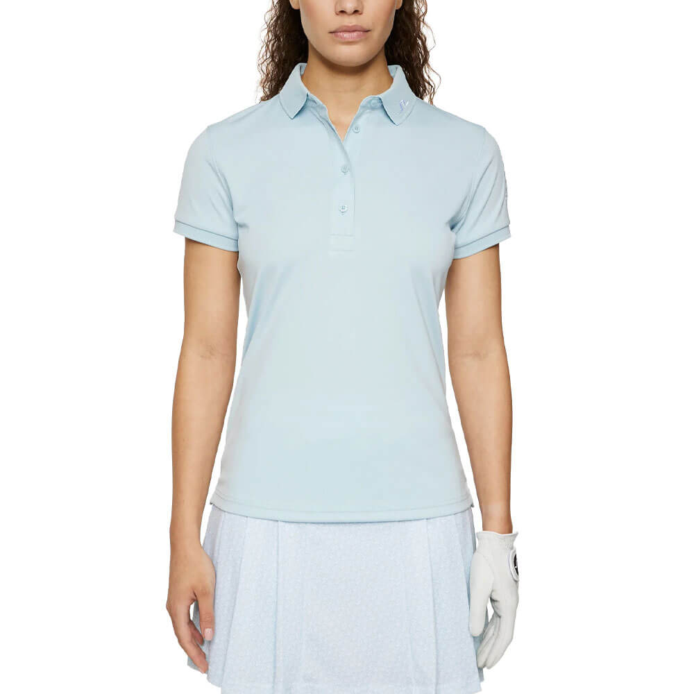 J.LINDEBERG 水色 レディースゴルフシャツ 新品 Sサイズ J.Lindeberg Tour Tech Golf Polo Winter Sky - SH25 Women – Golfio
