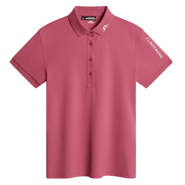 J.Lindeberg Tour Tech Golf Polo Rose Wine - SH25 Women