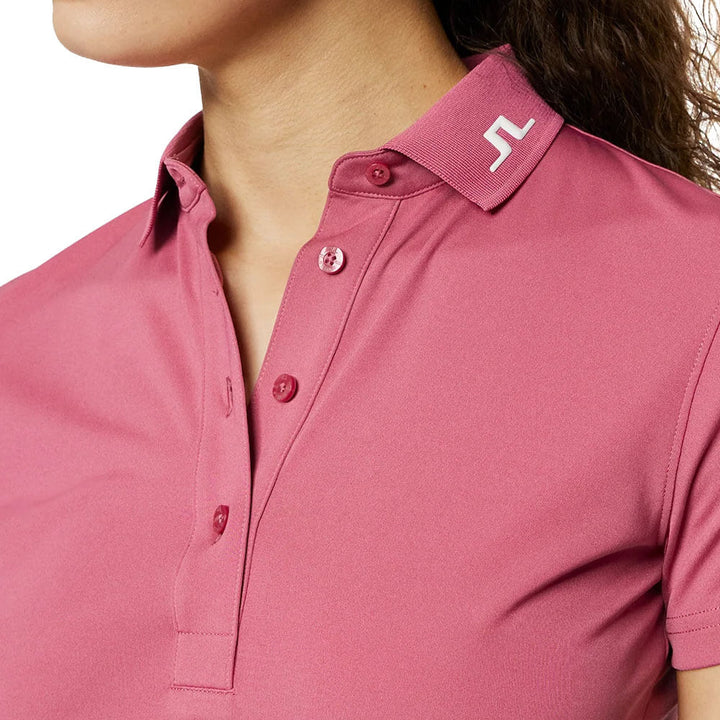 J.Lindeberg Tour Tech Golf Polo Rose Wine - SH25 Women