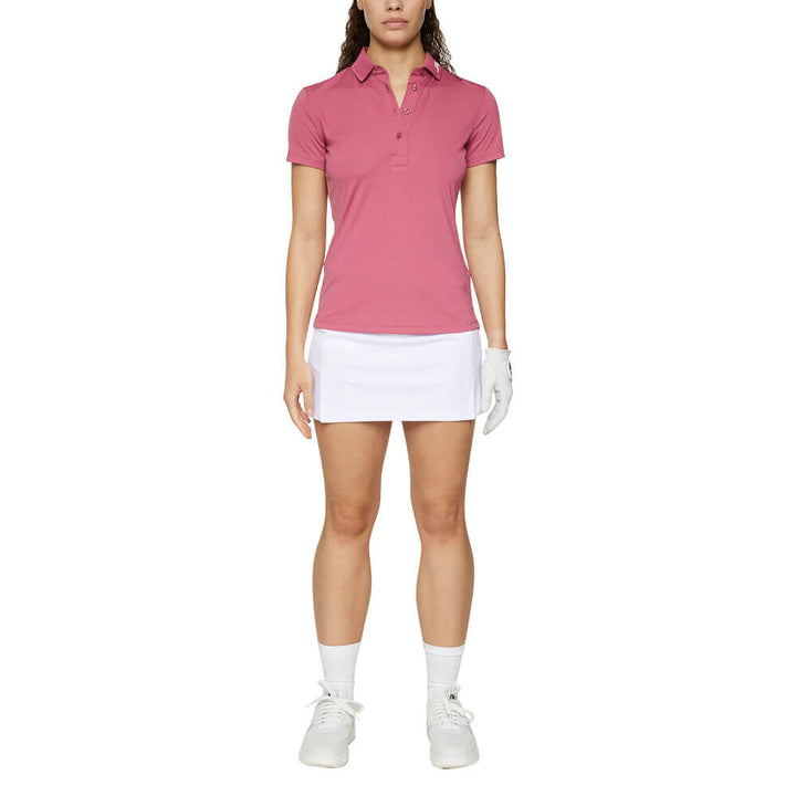 J.Lindeberg Tour Tech Golf Polo Rose Wine - SH25 Women
