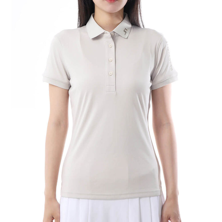 J.Lindeberg Tour Tech Golf Polo Moonbeam - SH25 Women