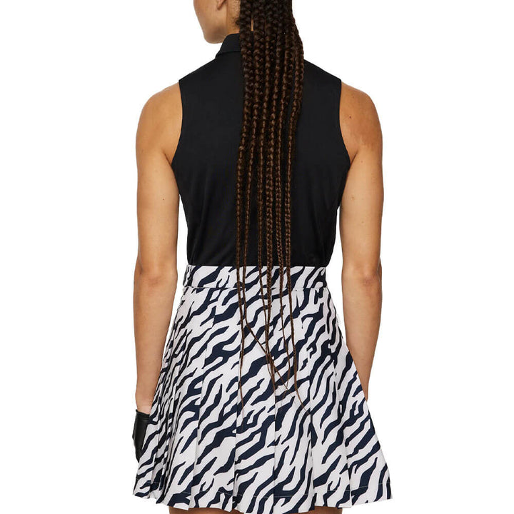 J.Lindeberg Dena Sleeveless Golf Polo Black - SS25 Women