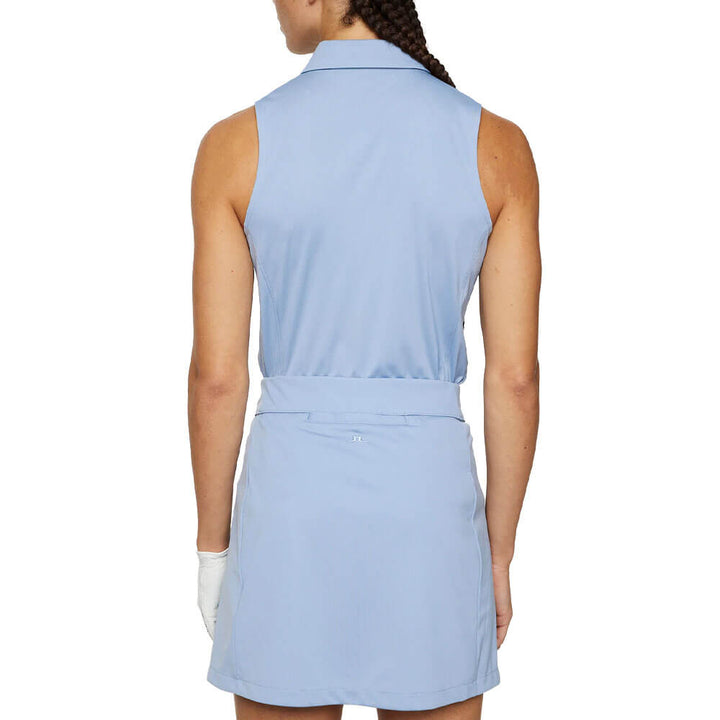 J.Lindeberg Dena Sleeveless Golf Polo Rain Washed - SS25 Women