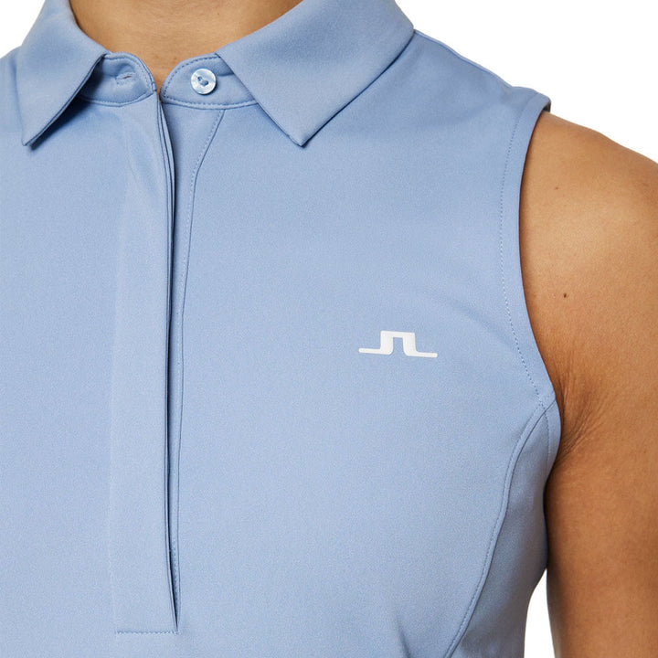J.Lindeberg Dena Sleeveless Golf Polo Rain Washed - SS25 Women
