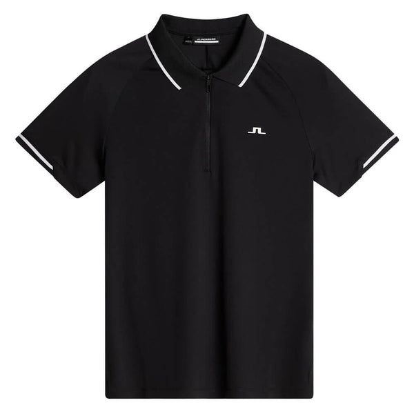 J.Lindeberg Lee Golf Polo Black - SS25 Women