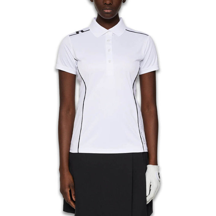 J.Lindeberg Leyla Golf Polo White - SS25 Women