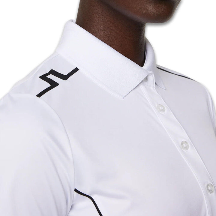 J.Lindeberg Leyla Golf Polo White - SS25 Women
