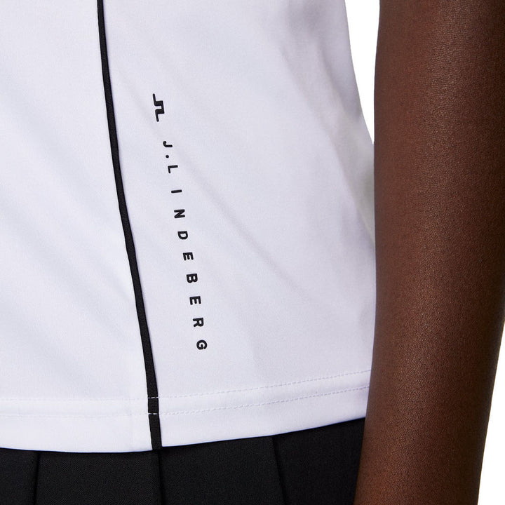 J.Lindeberg Leyla Golf Polo White - SS25 Women
