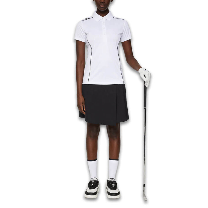 J.Lindeberg Leyla Golf Polo White - SS25 Women