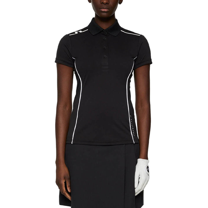 J.Lindeberg Leyla Golf Polo Black - SS25 Women