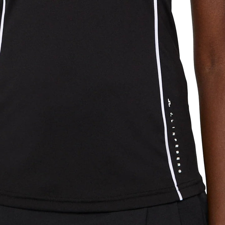 J.Lindeberg Leyla Golf Polo Black - SS25 Women
