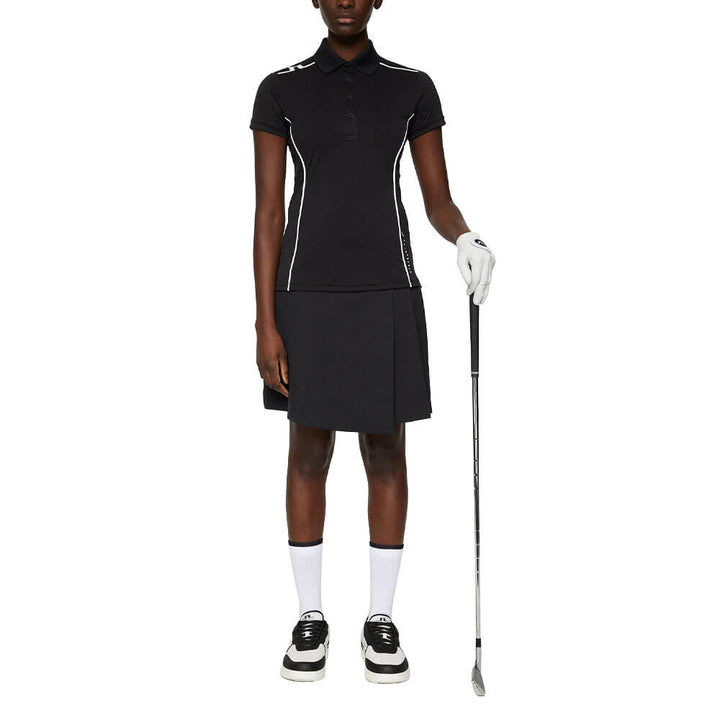 J.Lindeberg Leyla Golf Polo Black - SS25 Women