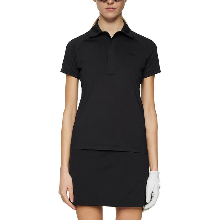 J.Lindeberg Bobi Tech Golf Polo Black - SS25 Women