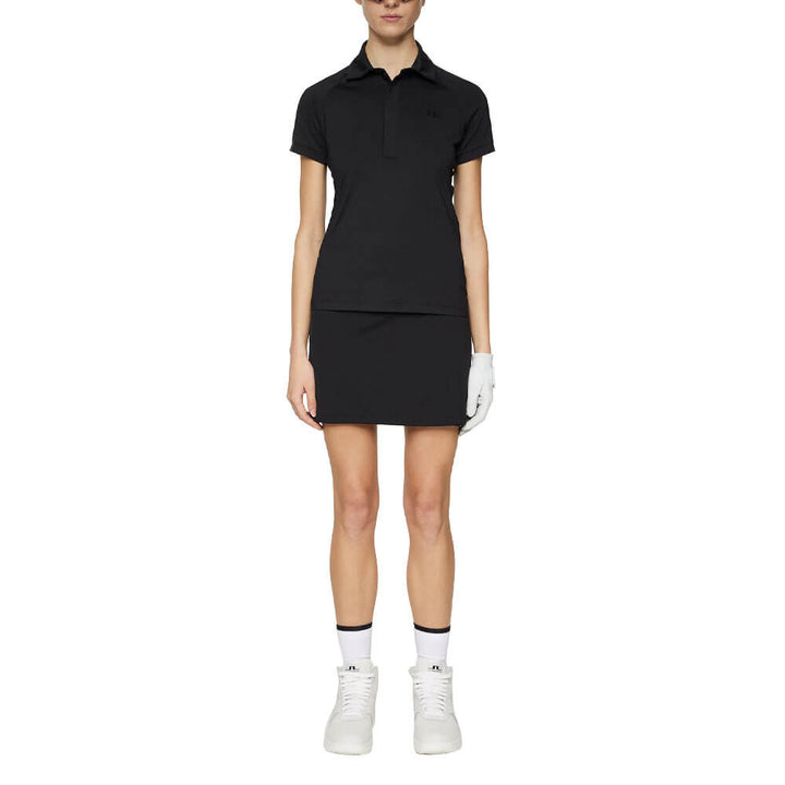 J.Lindeberg Bobi Tech Golf Polo Black - SS25 Women