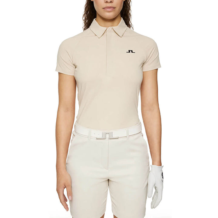J.Lindeberg Bobi Tech Golf Polo Moonbeam - SS25 Women