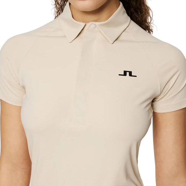 J.Lindeberg Bobi Tech Golf Polo Moonbeam - SS25 Women