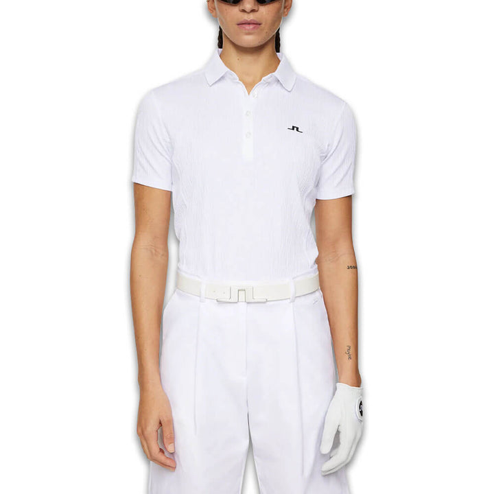 J.Lindeberg Izara Golf Polo White - SS25 Women