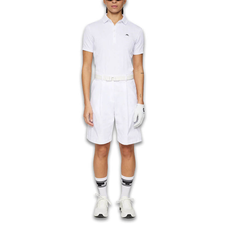 J.Lindeberg Izara Golf Polo White - SS25 Women