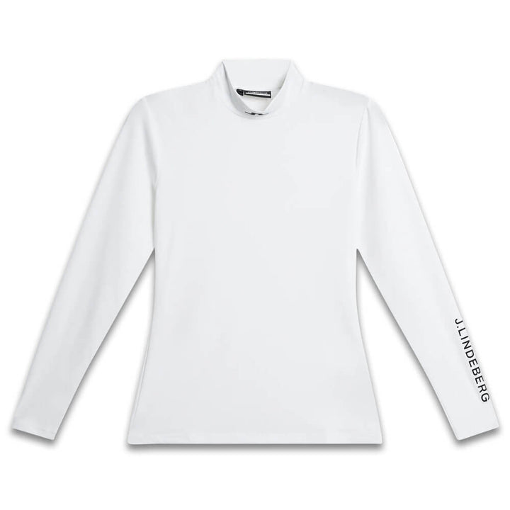 J.Lindeberg Kate Compression Golf Top White - SH25 Women