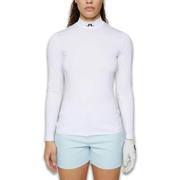 J.Lindeberg Kate Compression Golf Top White - SH25 Women