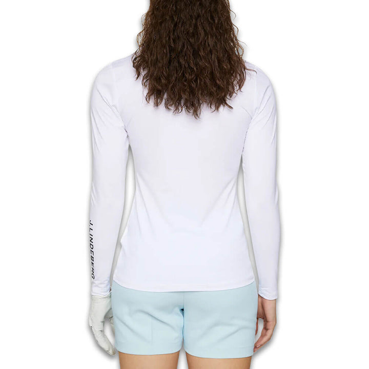 J.Lindeberg Kate Compression Golf Top White - SH25 Women