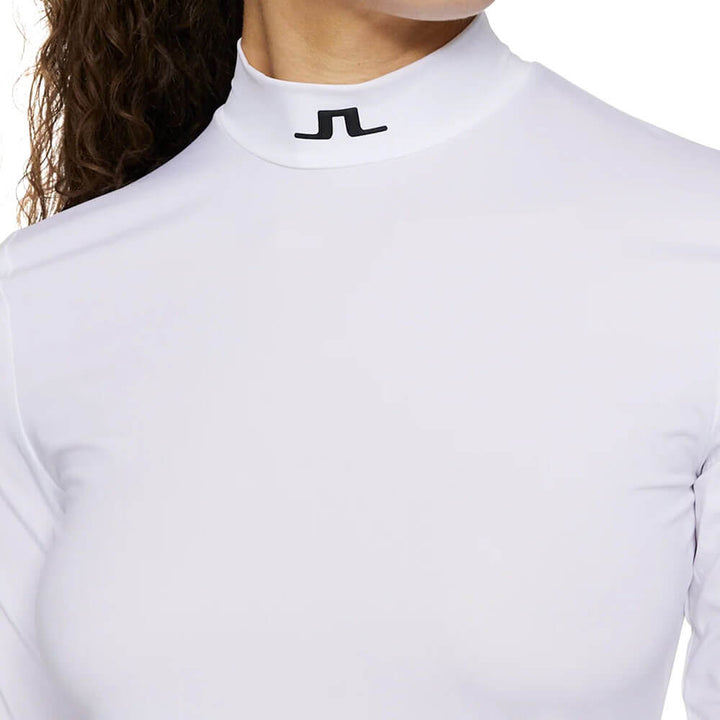 J.Lindeberg Kate Compression Golf Top White - SH25 Women