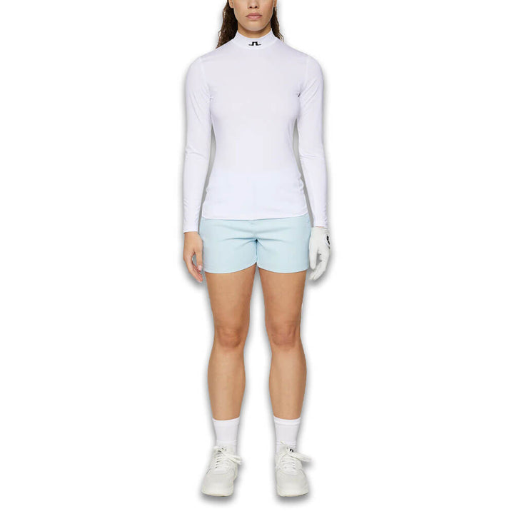 J.Lindeberg Kate Compression Golf Top White - SH25 Women