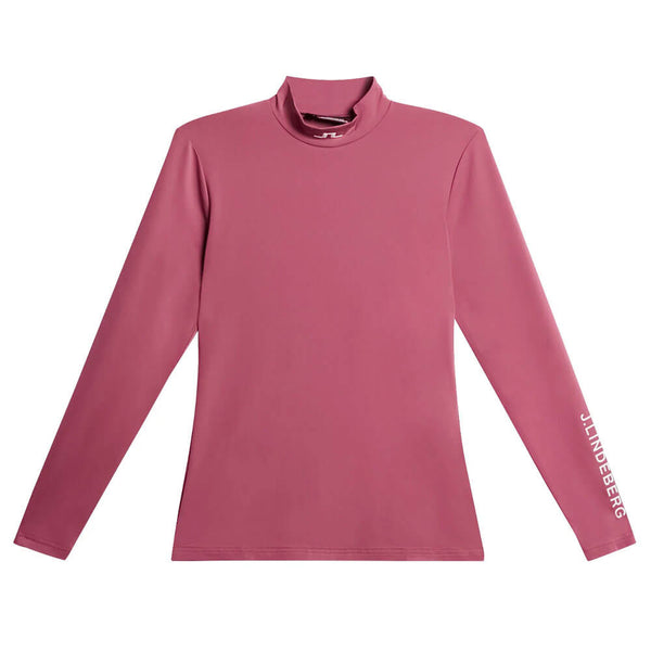 J.Lindeberg Kate Compression Golf Top Rose Wine - SH25 Women