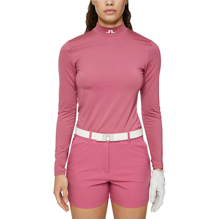 J.Lindeberg Kate Compression Golf Top Rose Wine - SH25 Women