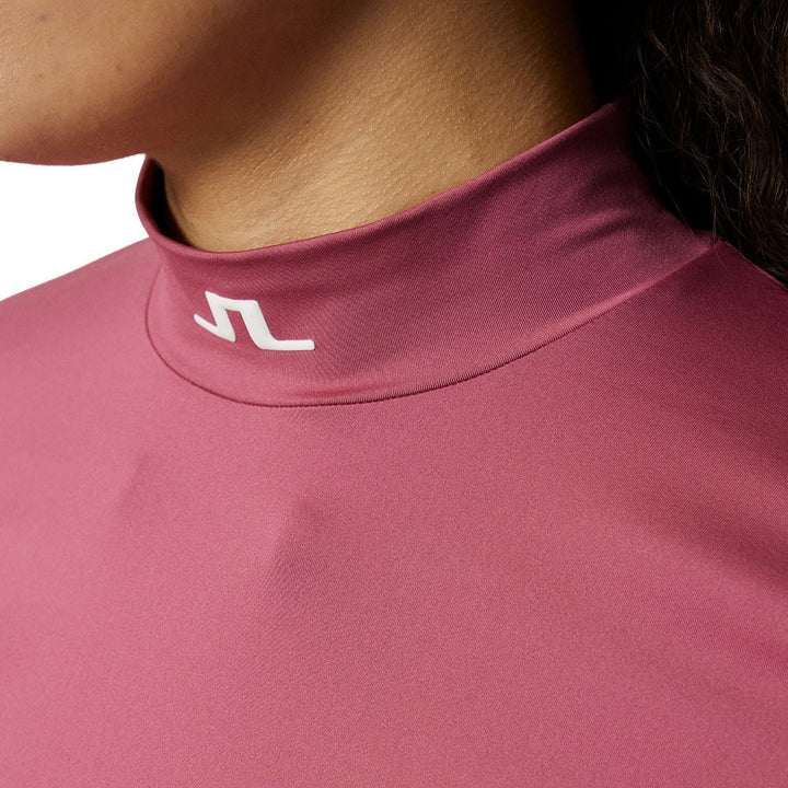 J.Lindeberg Kate Compression Golf Top Rose Wine - SH25 Women