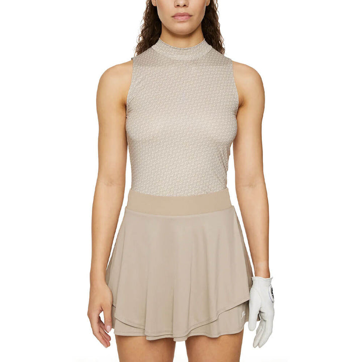 J.Lindeberg Siana Sleeveless Golf Top Shadow Bridge Khaki - SH25 Women