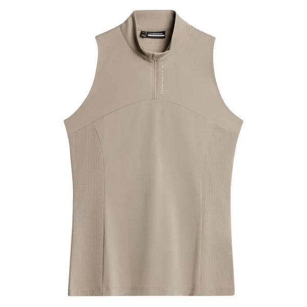 J.Lindeberg Tiana Sleeveless Golf Top Vintage Khaki - SH25 Women